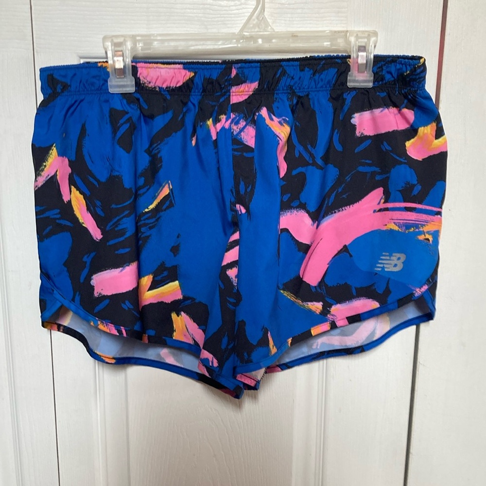 NB shorts. Bright blue and pink!! Size large. Full panty underneath